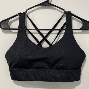 Zyia Paisley Black Sports Bra